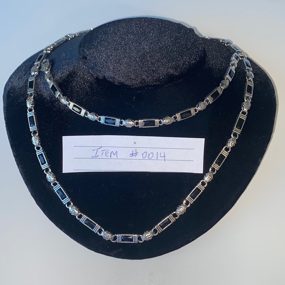 Men’s Grass Pattern Necklace & Bracelet Set Fashion Cool Retro - Picture 3 of 6